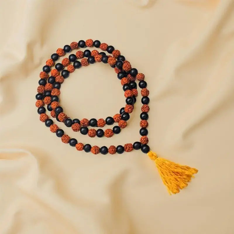 Original Karungali With Rudraksha Mala (Ebony with Rudraksha) with Lab certificate