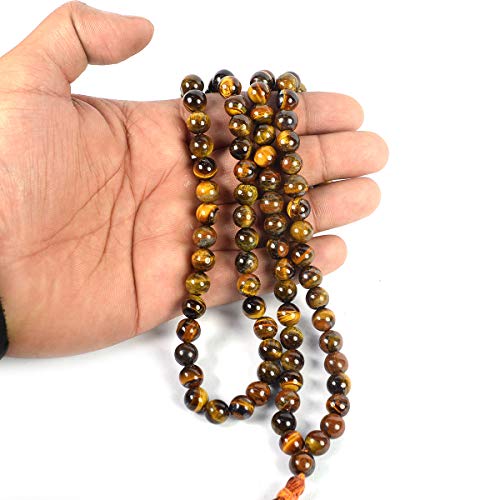 Tiger's Eye Mala 108 Beads 6 mm- Stone of Confidence